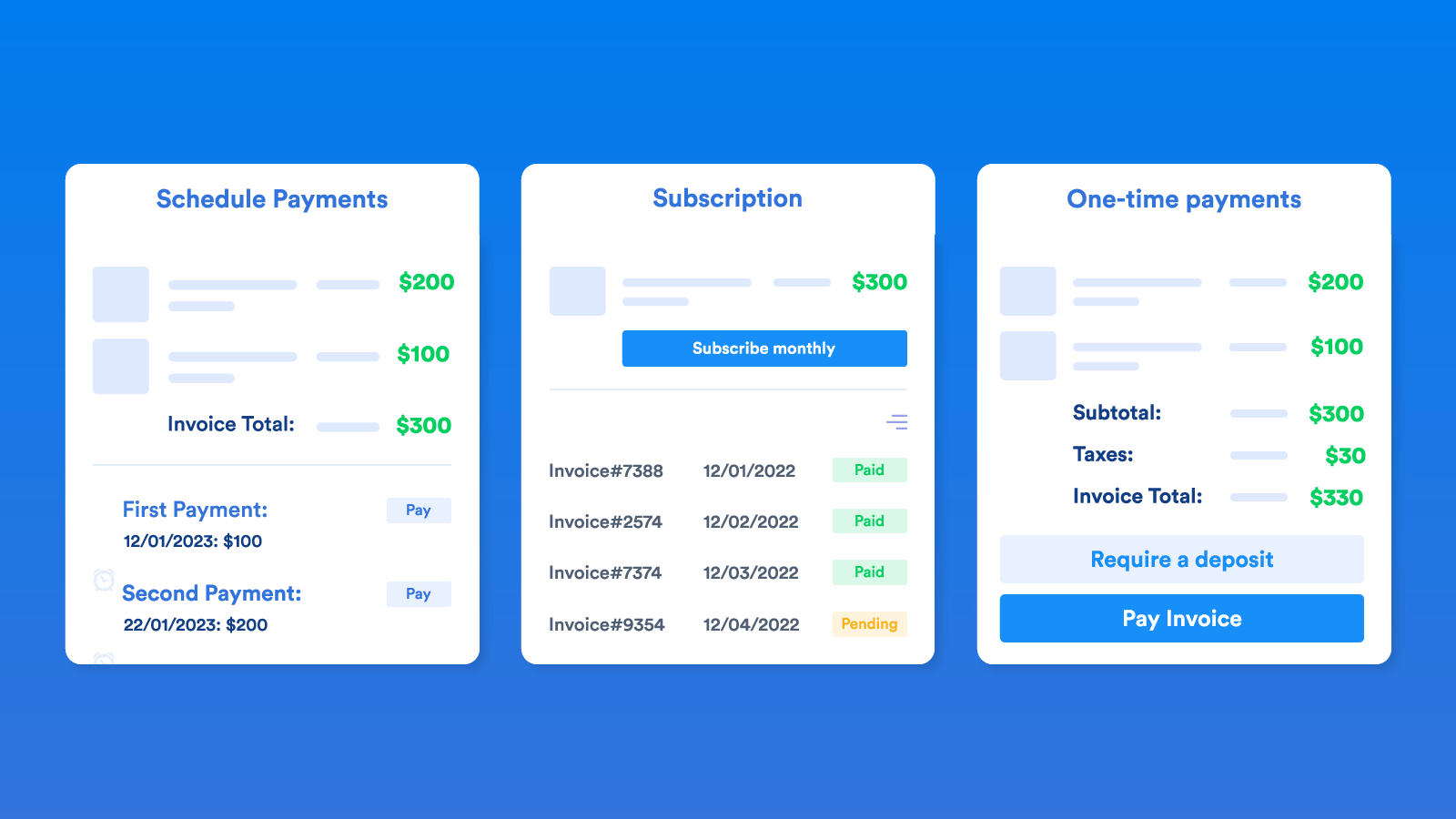 e-signatures and sign off for painting estimates.